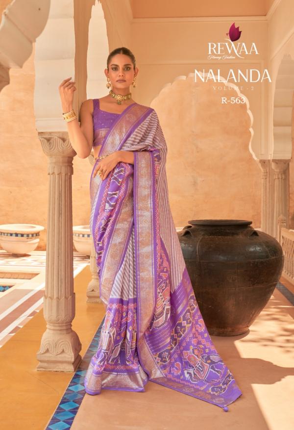 Rewaa Nalanda 2 Pure Silk Designer Patola Saree Collection